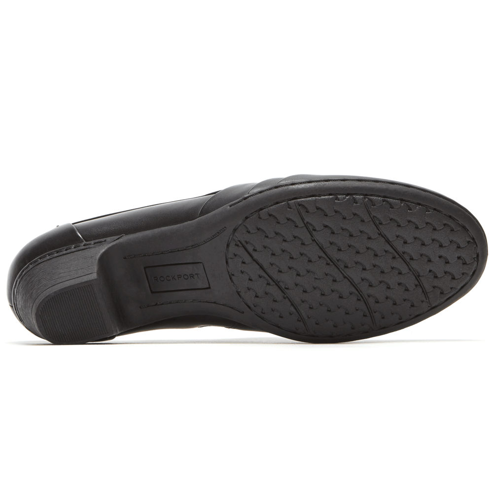 Rockport Singapore Womens Slip-On - Cobb Hill Abbott Black - HL1295086